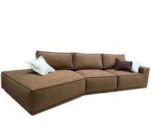 Угловой диван Шелби с оттоманкой от мебельной фабрики Бархат