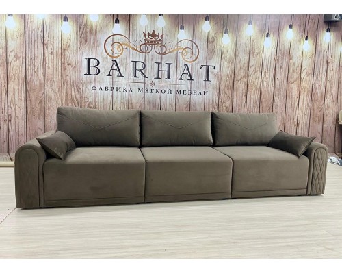Прямой диван Флоренс  с доп. секцией от мебельной фабрики Бархат