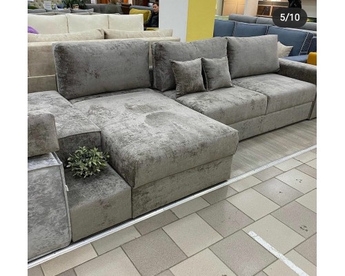 Угловой диван Сидней с оттоманкой от мебельной фабрики Бархат