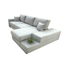 Угловой диван Сидней с оттоманкой от мебельной фабрики Бархат