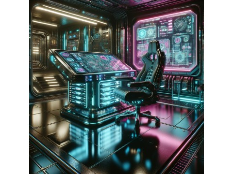 В нашем магазине вы можете заказать эксклюзивные столы и кресла для геймеров в стиле кибер-панка.