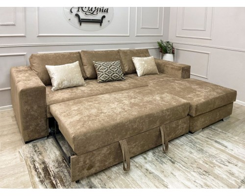Угловой диван Бали с оттоманкой от мебельной фабрики Юляна