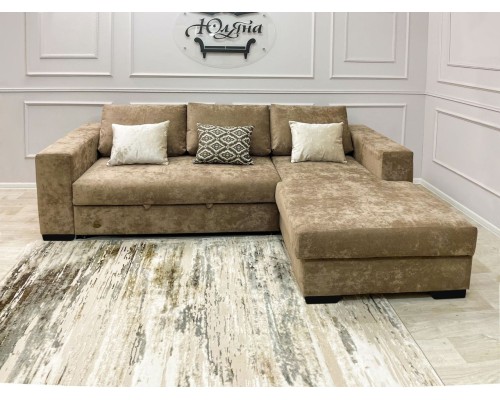 Угловой диван Бали с оттоманкой от мебельной фабрики Юляна