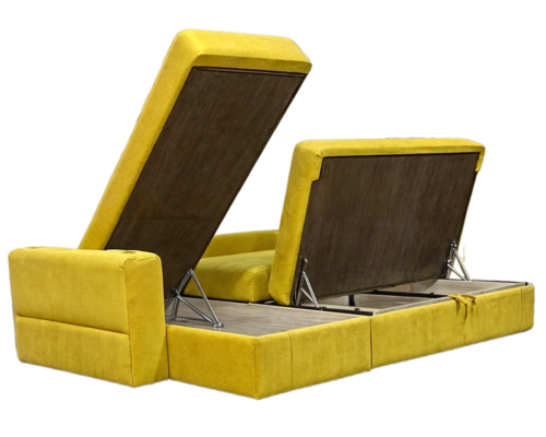 Угловой диван Диван Полино с оттоманкой от мебельной фабрики Миндаль