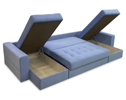 Угловой диван Диван с оттоманкой Лемур от мебельной фабрики Миндаль