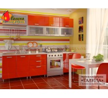 Набор кухонной мебели КП-91-2342, пластиковые фасады, длина 260, от фабрики Галина