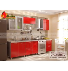 Набор кухонной мебели КП-10-2262, пластиковые фасады, длина 210, от фабрики Галина