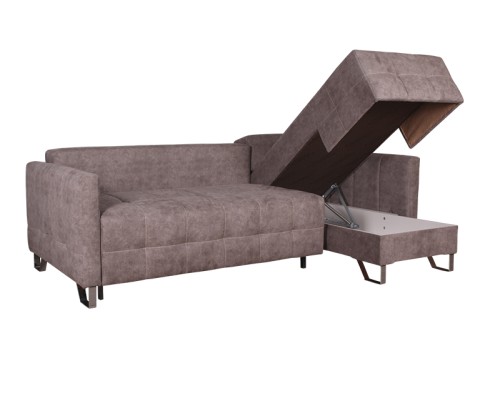 Угловой диван Комфорт-4 с оттоманкой от мебельной фабрики Краков