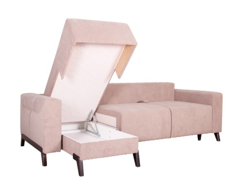 Угловой диван Комфорт-2 с оттоманкой от мебельной фабрики Краков