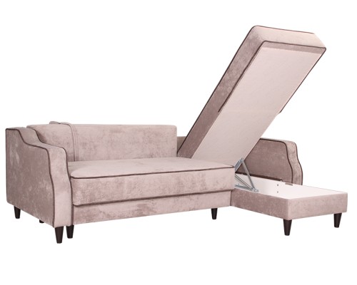 Угловой диван Люкс-8 с оттоманкой от мебельной фабрики Краков